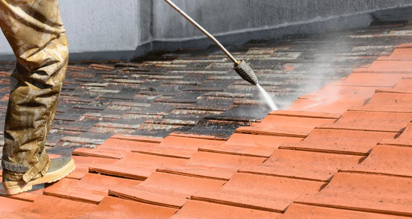 démoussage d'une toiture à digne les bains